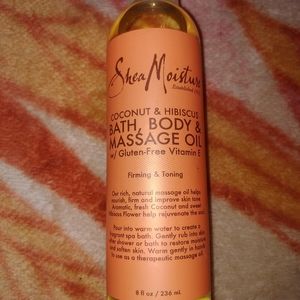Shea Moisture Coconut & Hibiscus Massage Body Oil 8 oz